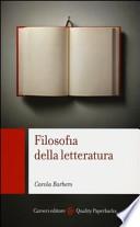 Filosofia della letteratura