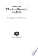 Filosofia della musica moderna