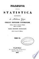 Filosofia della statistica colle notizie storiche sulla vita e sulle opere dell'autore
