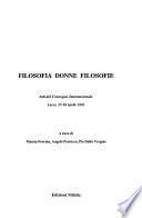 Filosofia, donne, filosofie