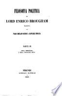 Filosofia politica di Enrico Brougham
