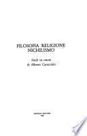 Filosofia, religione, nichilismo