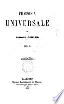Filosofia universale di Simone Corleo