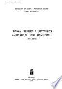 Finanza pubblica e contabilità nazionale su base trimestrale (1954-1975)