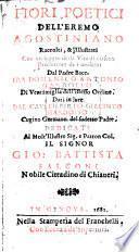 Fiori poetici del Eremo Agostiniano