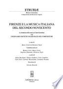 Firenze e la musica italiana del secondo Novecento