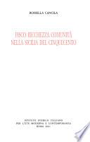 Fisco, ricchezza, comunità nella Sicilia del Cinquecento