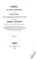 Fisica de' corpi ponderabili, ossia Trattato della costituzione generale de' corpi