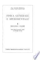 Fisica generale e sperimentale