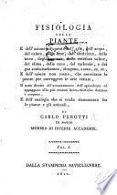 Fisiologia delle Piante ... e dell'azione ... che esercitano per correggere le arie viziate, etc
