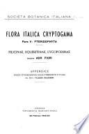 Flora italica cryptogama