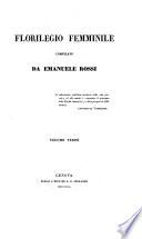 Florilegio femminile compilato da Emanuele Rossi
