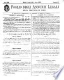 Foglio degli annunzi legali della provincia di Roma