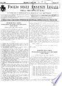 Foglio degli annunzi legali della provincia di Roma