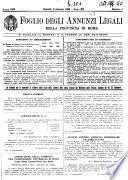 Foglio degli annunzi legali della provincia di Roma