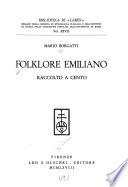 Folklore emiliano raccolto a Cento
