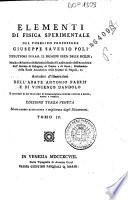 *Fondamenti della scienza chimico-fisica applicati alla formazione de' corpi ed ai fenomeni della natura esposti in due dizionarj ... opera di Vincenzo Dandolo veneto