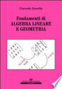 Fondamenti di algebra lineare e geometria