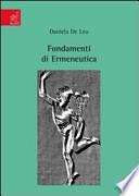 Fondamenti di ermeneutica