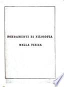 Fondamenti di filosofia nella Fisica. Memoria