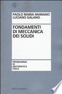 Fondamenti di meccanica dei solidi