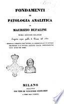 Fondamenti di patologia analitica di Maurizio Bufalini