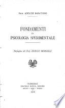 Fondamenti di psicologia sperimentale