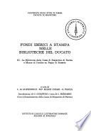 Fondi iberici a stampa nelle biblioteche del Ducato: La Biblioteca della Cassa di risparmio di Parma e Monte di credito su pegno di Busseto