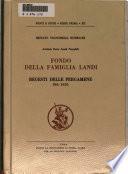 Fondo della famiglia Landi