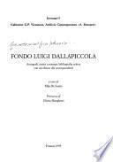 Fondo Luigi Dallapiccola