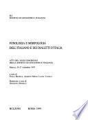 Fonologia e morfologia dell'italiano e dei dialetti d'Italia