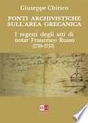 Fonti Archivistiche sull'area grecanica
