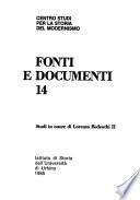 Fonti e documenti