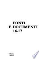 Fonti e documenti