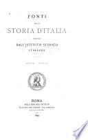 Fonti per la storia d'Italia pubblicate dall'Istituto storico italiano