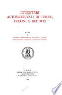 Fonti per la storia d'Italia pubblicate dall'Istituto storico italiano per il Medio Evo