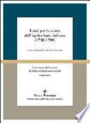 Fonti per la storia dell'agricoltura italiana (1750-1799)