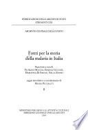 Fonti per la storia della malaria in Italia