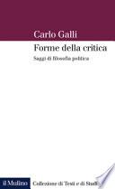 Forme della critica. Saggi di filosofia politica