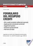 Formulario del recupero crediti. Con CD-ROM