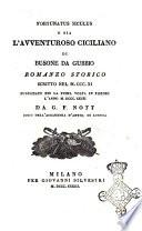 Fortunatus siculus o sia L'avventuroso ciciliano di Busone da Gubbio
