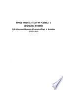 Forze armate, cultura politica e sicurezza interna