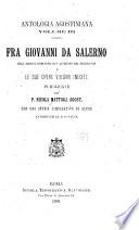 Fra Giovanni da Salerno, dell'Ordine romanito di S. Agostino del secolo XIV e