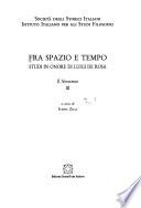 Fra Spazio E Tempo: Il Novecento