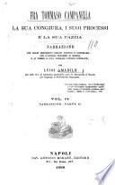 Fra Tommaso Campanella, la sua congiura, i suoi processi e la sua pazzia: Narrazione, parte II