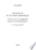 Frammenti di una fede dimenticata. Brevi studi sugli gnostici, principalmente dei primi due secoli. Contributo allo studio delle origini cristiane, basato sui materiali più recentemente ricuperati