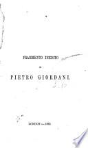 Frammento inedito [Il peccato impossibile].