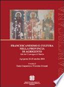 Francescanesimo e cultura nella provincia di Agrigento