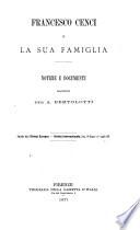 Francesco Cenci e la sua famiglia