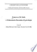 Francesco De Sarlo e il laboratorio fiorentino di psicologia